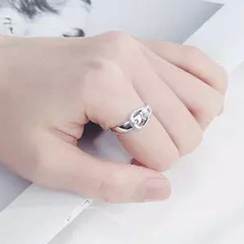 Silver Belt Style Open Ring