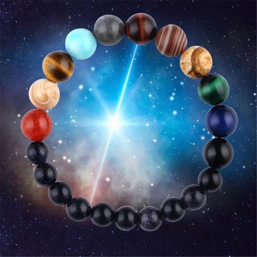 10mm and 8mm Natural Stone Universe Solar System Etsy UK