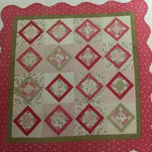 Sweet Anna Bell Quilt Pattern by Mary’s Cottage Quilts WallHanging