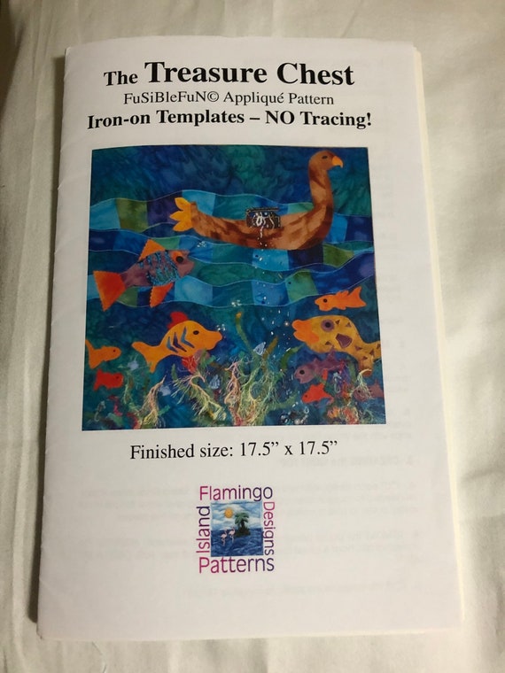 The Treasure Chest Quilt Pattern. A Fusiblefun Appliqué Quilt Etsy