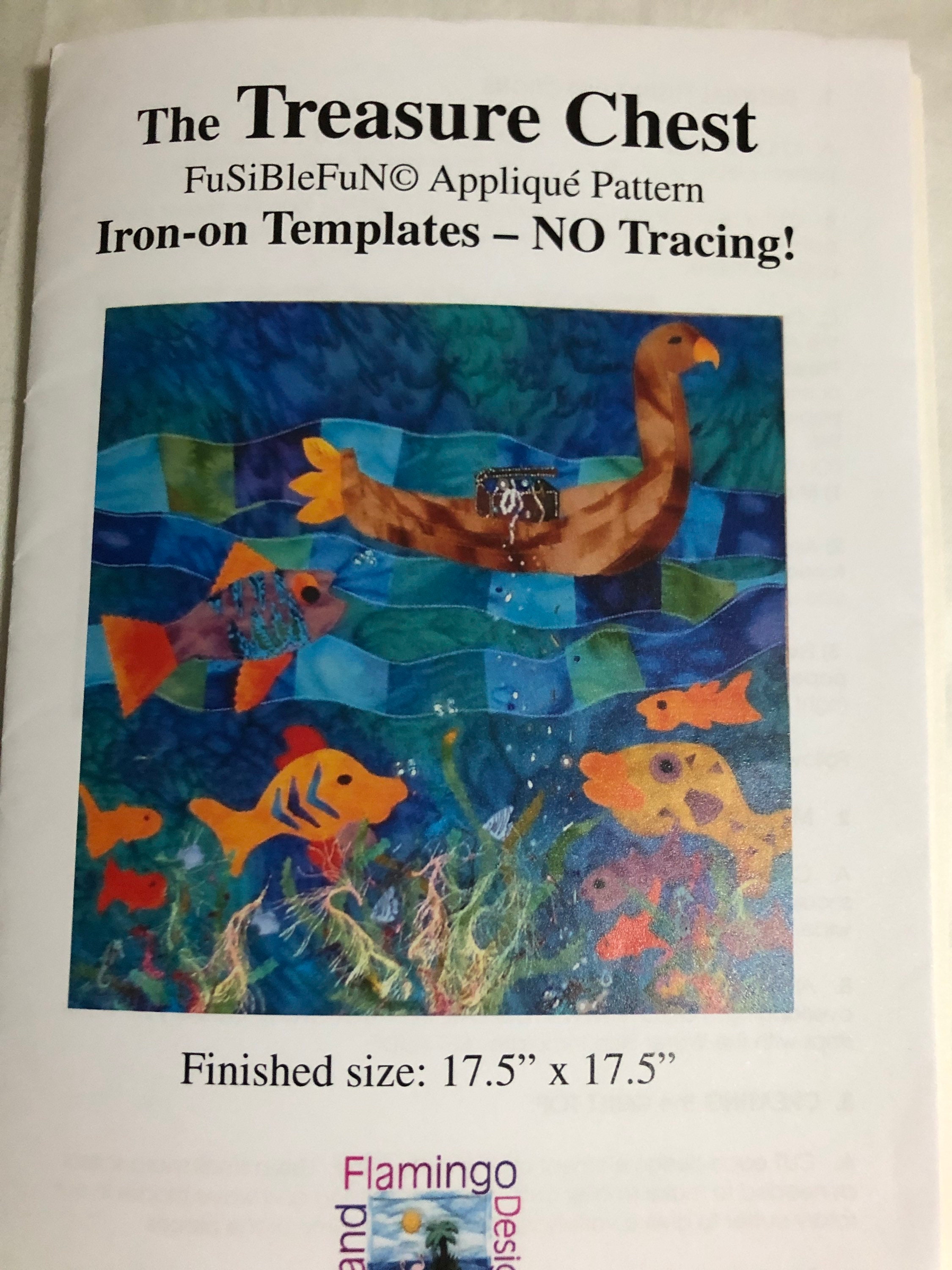 The Treasure Chest Quilt Pattern. A Fusiblefun Appliqué Quilt Etsy