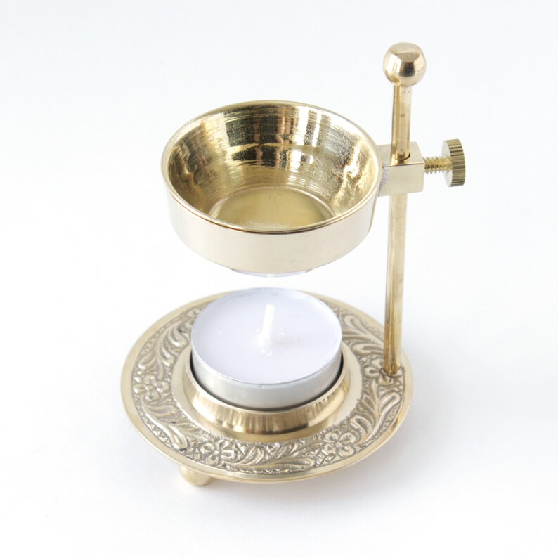 Brass Resin/loose Incense/oil Burner Adjustable 2 in 1 Etsy
