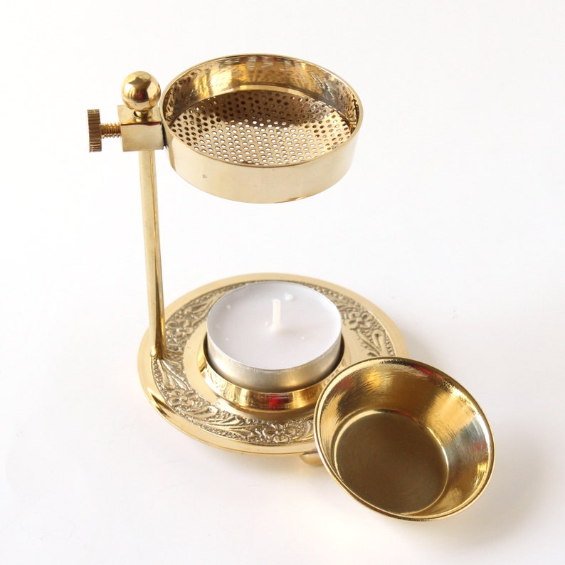 Brass Resin/Loose Incense/Oil Burner Adjustable Free Etsy