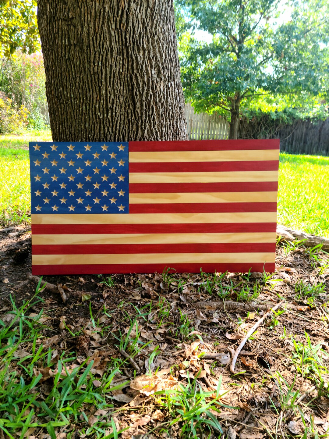 Large Wooden American Flag. Etsy