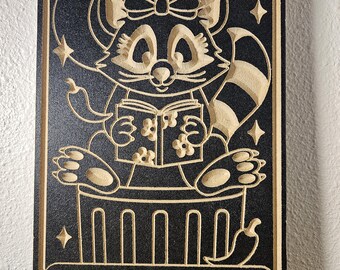 The 'The Trash Reader' Bookish Tarot Card