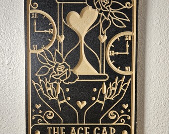 The 'The Age Gap' Bookish Tarot Card