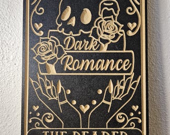 The 'The Reader Dark Romance' Bookish Tarot Card