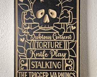 The 'Trigger Warning' Bookish Tarot Card