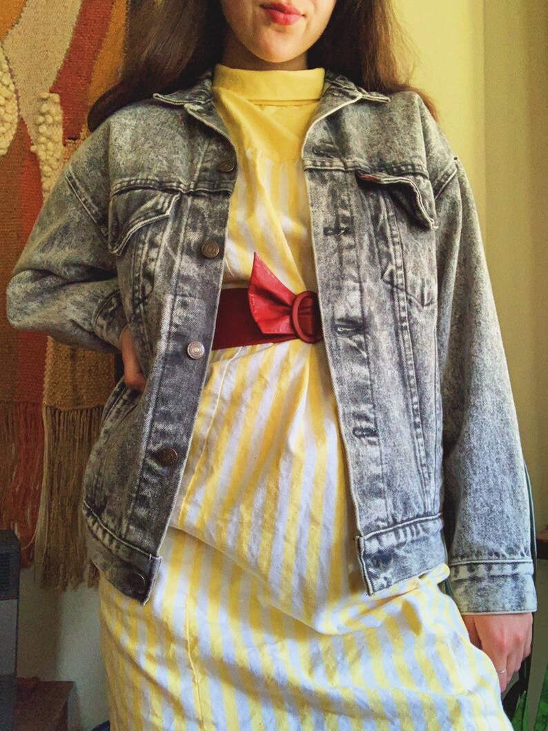 levis acid wash denim jacket