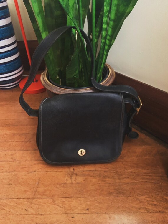 coach black side bag
