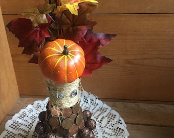 Florero de centavo decorativo