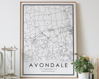 Avondale City Map - Etsy