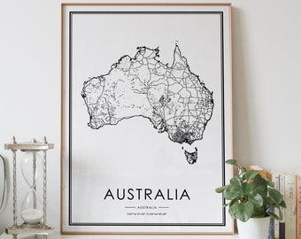 Printable Tasmania Australia Art Print 8x10 Travel Country Digital Wall Art Gift
