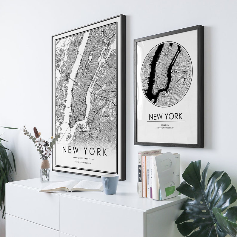 custom city map poster city map wall art decor Personalized black and white digital map download ROCKFORD Illinois IL USA city map print