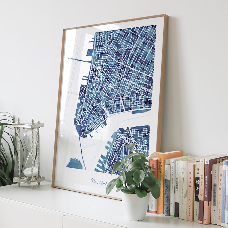 Spokane city map print Personalized artwork map gifts watercolor painting print of Washington WA USA map wall art decor framed poster
