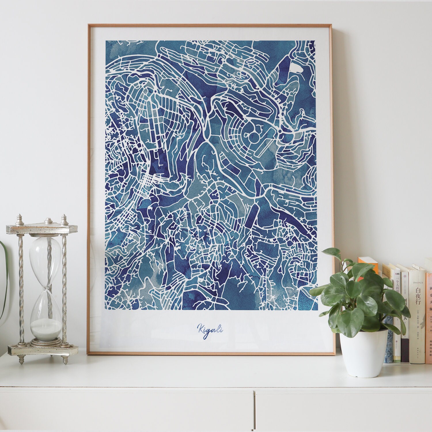 City Map Prints Framed Kigali City Map Print Watercolor Painting Print Of Rwanda Map | Etsy  Singapore
