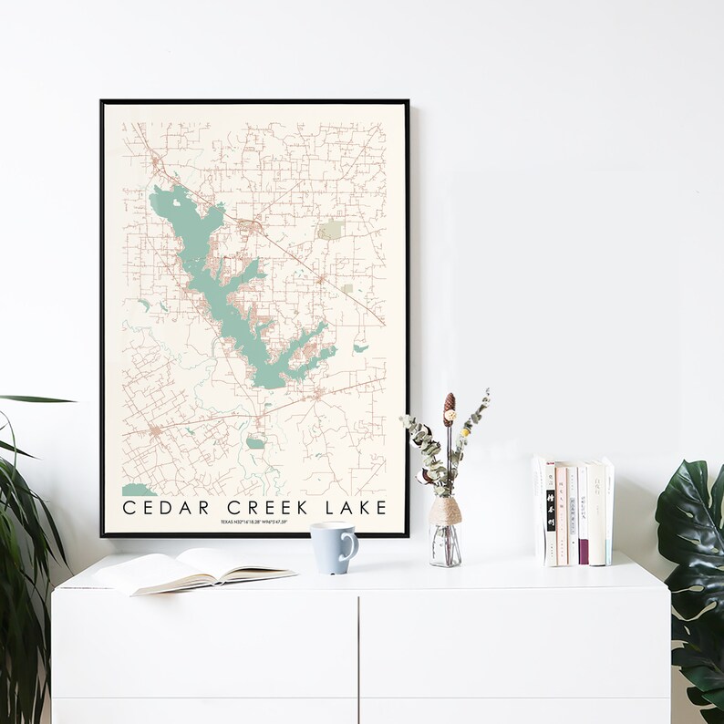 Map of Lake Hamilton Print Printable Arkansas AR USA United Etsy Canada