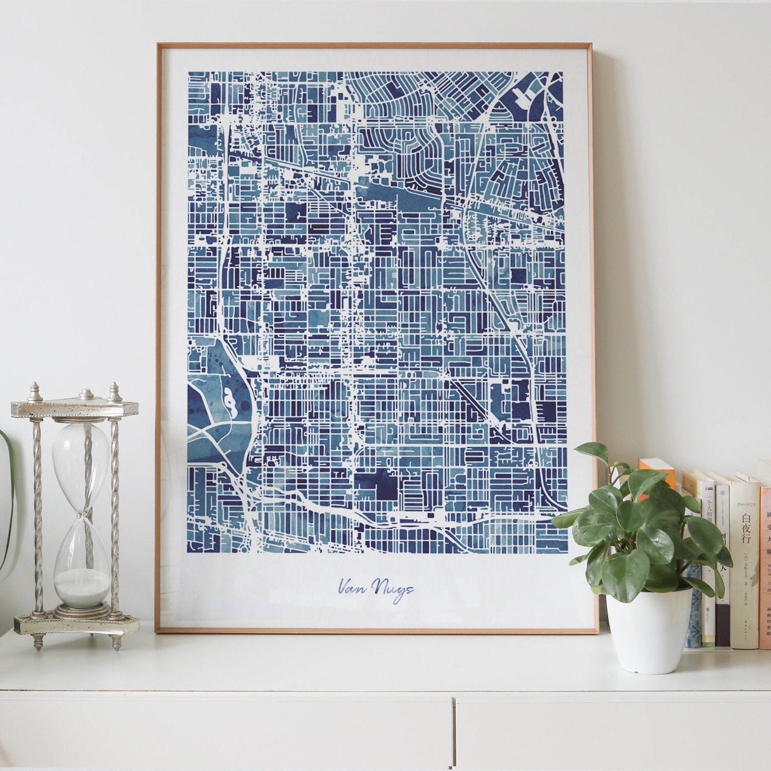 Van Nuys City Map Print Watercolor Painting Print of - Etsy Van Nuys City Map Print Watercolor Painting Print of - Etsy