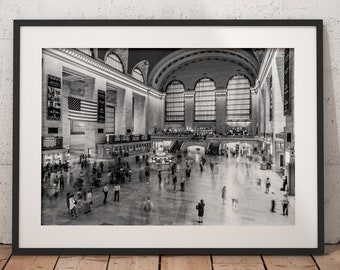 Grand Central Terminal Print, Black and White, Grand Central Photo, New York Print, New York City, Manhattan, Urban Photography, Fine Art