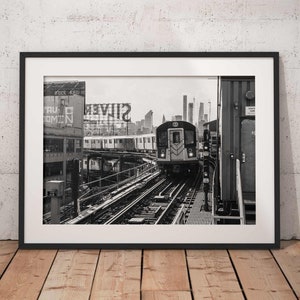 Long Island City Print, Subway Print, 7 Train, New York City Print, New York Print, Silvercup Studios, MTA, Transportation, Urban