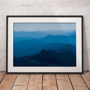 Mount Washington Print, New Hampshire Print, Landscape Print, White Mountains Print, Blue Mountains Print, New England Print, Bretton Woods