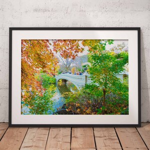 Central Park Print,  Digital Painting, New York Print, New York City Print, New York Photo, Fall Print, Fall Foliage, Wall Décor, Wall Art