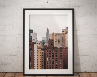 New York Print, Manhattan Skyline Print, Chrysler Building Print, New York City Print, New York Photo, New York Picture, Chrysler Building
