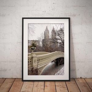 Central Park Print, New York Winter, Central Park Winter, New York Print, New York City Print, New York Photo, Wall Décor, Wall Art