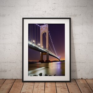 Verrazzano Bridge Print, Verrazzano Photo, Verrazzano Bridge Picture, Architecture Print, Fine Art, Wall Decor, Staten Island, New York