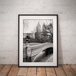 Black and White Print, Central Park Print, New York Winter, Central Park Winter, New York City Print, New York Photo, Wall Décor, Wall Art