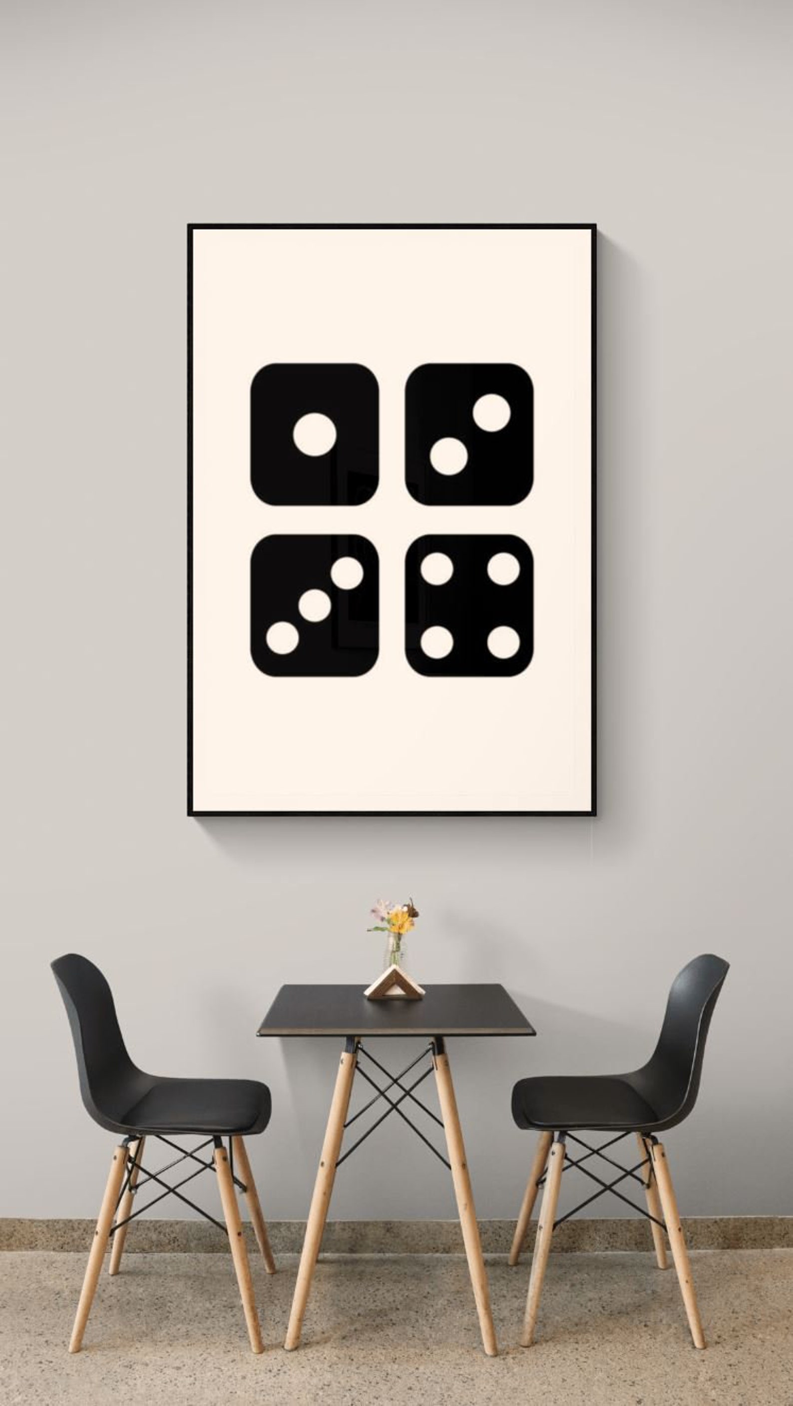 Dice Print Dice Wall Art Dice Art Wall Decor Dice Etsy