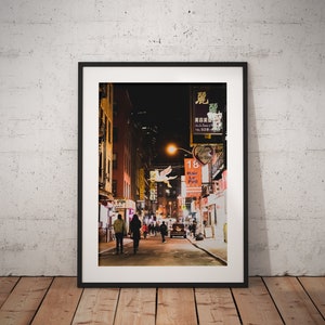 Chinatown Print, New York Print, Chinatown New York City, Doyer Street Print, Streetscape, Street photography, Fine Art, Digital Print