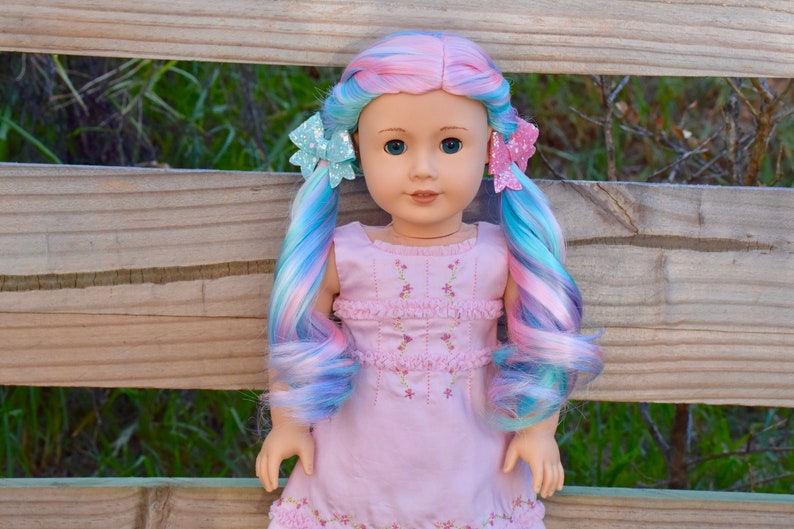 american girl doll with pink hair