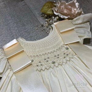 Helen Square Handsmocked Bishop Girl Dress