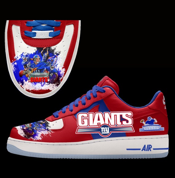 New York Giants Custom Nike Air Force 1 