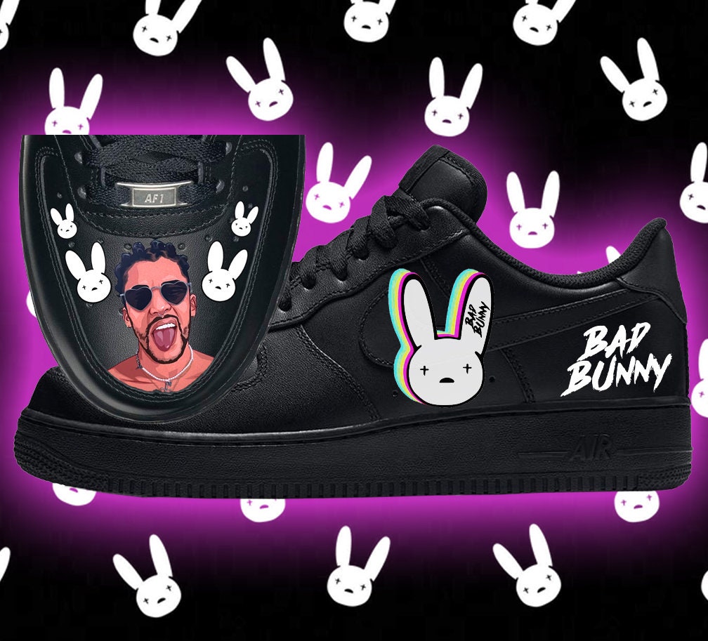 Bad Bunny Custom Nike Air Force 1 Sneakers | Etsy India