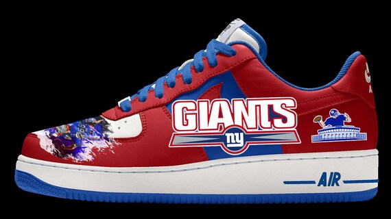 New York Giants Custom Nike Air Force 1 Sneakers New York Giants Custom Nike Air Force 1