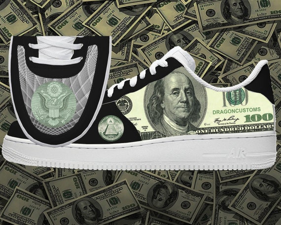 100 Dollar Bill Custom Nike Air Force 1 