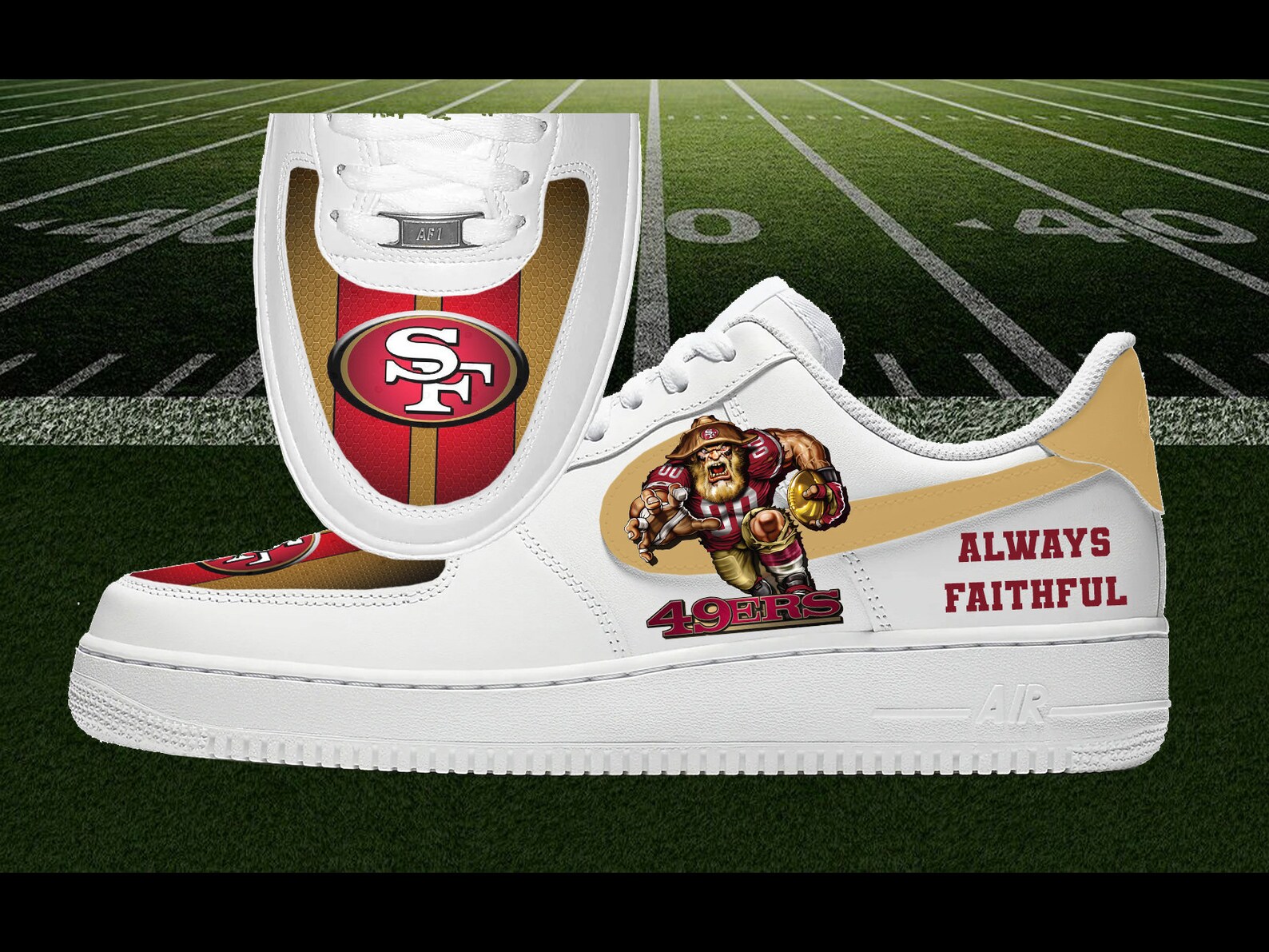 custom 49ers nike shoes