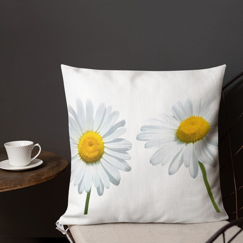 Premium Daisy Pillow Etsy