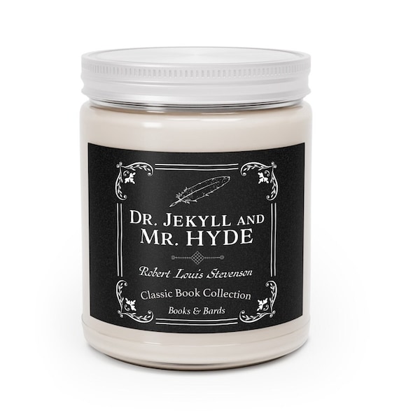 Dr. Jekyll and Mr. Hyde | Scented Candle | Robert Louis Stevenson | Aromatherapy Candle | 9.0 Ounces | Classic Book | Literary Gift