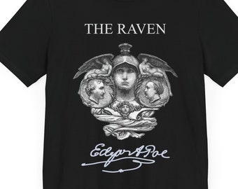 The Raven Tee | Edgar Allan  Poe T-Shirt | Poet Shirt | Literary Tee