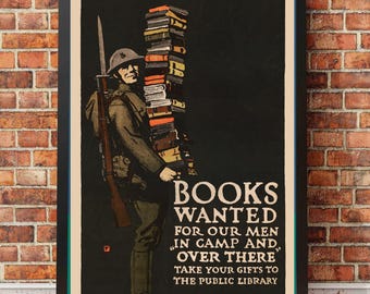 Book Poster | World War I Poster | Literary Gift