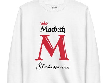 Macbeth Sweatshirt | William Shakespeare | Literary Gift | Classic Book