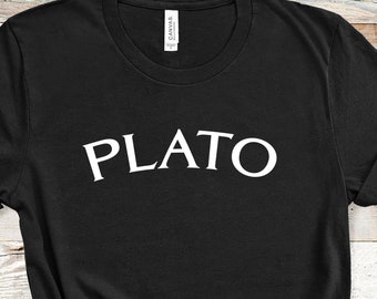 Plato Tee | Greek Philosopher Shirt | Unisex Soft Tee | Classic Literature