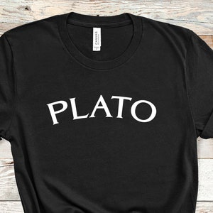 Plato Tee | Greek Philosopher Shirt | Unisex Soft Tee | Classic Literature