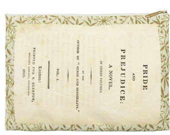 Pride & Prejudice | Jane Austen | Pouch | Literary Gift | Classic Book