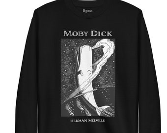 Moby Dick Sweatshirt | Herman Melville | Classic Book | Literary Gift