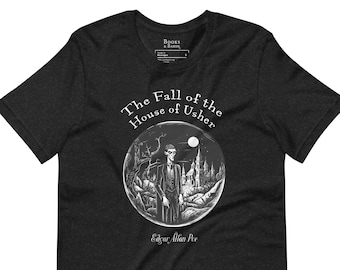 The Fall of the House of Usher T-Shirt | Edgar Allan Poe | Classics | Literary Gift