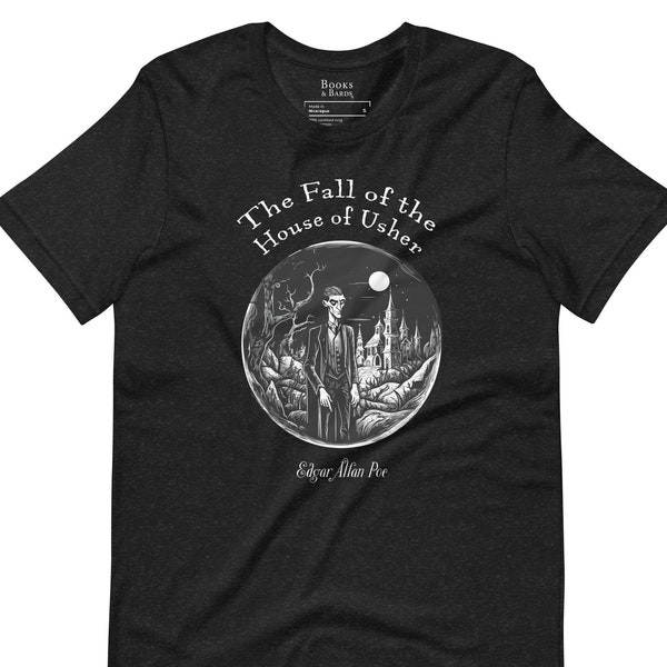 The Fall of the House of Usher T-Shirt | Edgar Allan Poe | Classics | Literary Gift